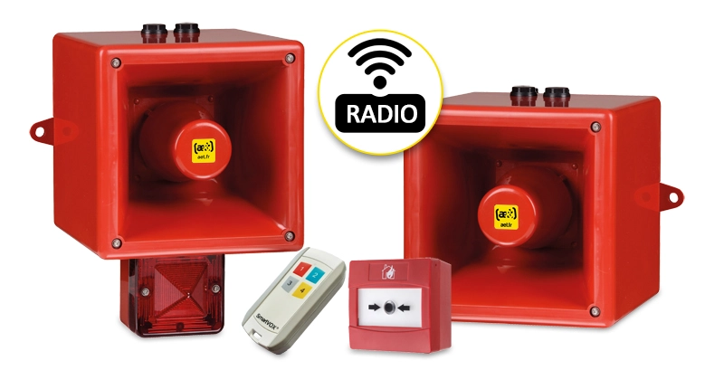 SmartVOX Hochleistungssirene mit Sprachausgabe für die industrielle Evakuierung und Alarmierung.