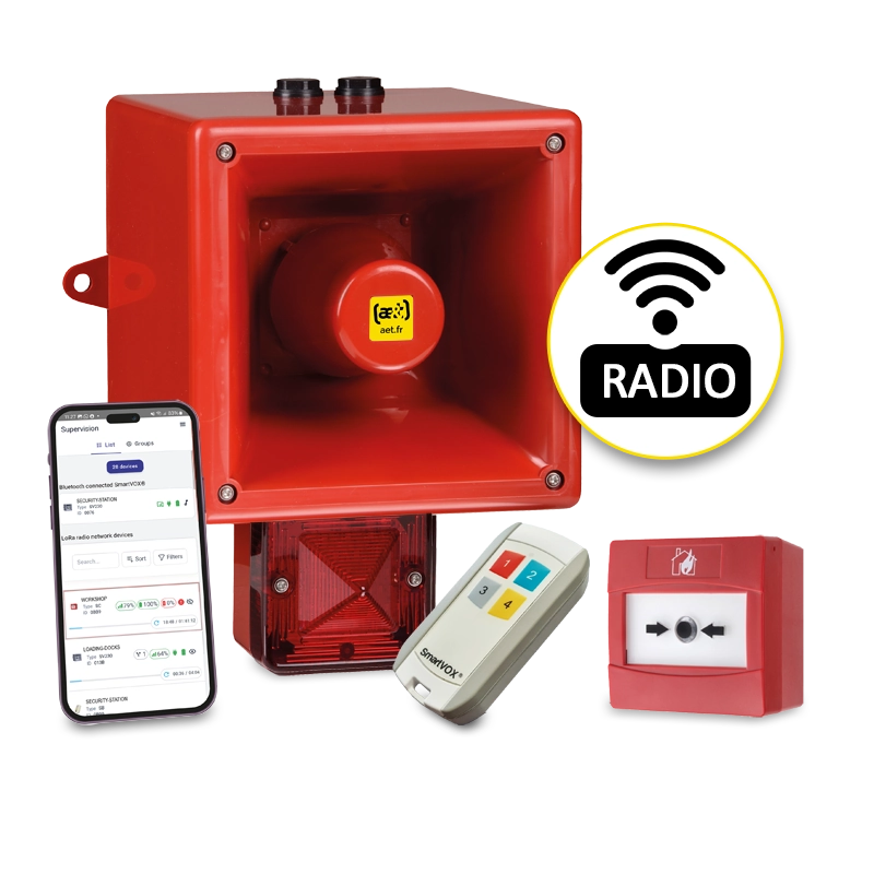 Industrial siren system for gold mine lockdown and armed attack emergency notification